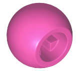 Lego (N) ~ Technic Ball Joint ~ [Dark Pink]