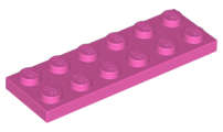 Lego (N) ~ Plate 2 x 6 ~ [Dark Pink]