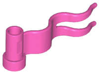 Lego (U) ~ Flag 4 x 1 Wave Right ~ [Dark Pink]