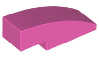 Lego (N) ~ Slope Curved 3 x 1 ~ [Dark Pink]
