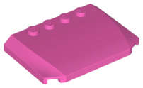 Lego (N) ~ Wedge 4 x 6 x 2/3 Triple Curved ~ [Dark Pink]