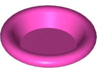 Lego (U) ~ Minifigure Utensil Dish 3 x 3 ~ [Dark Pink]