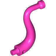 Lego (N) ~ Elephant Tail / Trunk with Bar End - Long Straight Tip ~ [Dark Pink]