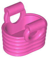 Lego (N) ~ Minifigure Utensil Basket - Flexible Rubber ~ [Dark Pink]