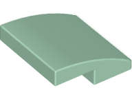 Lego (N) ~ Slope Curved 2 x 2 x 2/3 ~ [Sand Green]