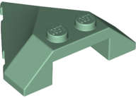 Lego (N) ~ Wedge 4 x 4 Pointed ~ [Sand Green]