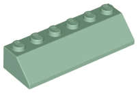 Lego (N) ~ Slope 45 2 x 6 ~ [Sand Green]