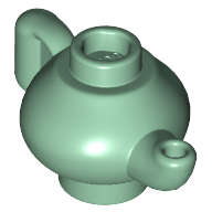 Lego (N) ~ Minifigure Utensil Teapot ~ [Sand Green]