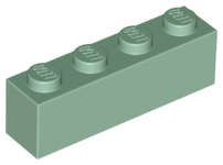 Lego (N) ~ Brick 1 x 4 ~ [Sand Green]