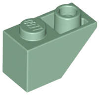 Lego (N) ~ Slope Inverted 45 2 x 1 ~ [Sand Green]