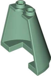 Lego (N) ~ Cone Half 4 x 2 x 3 ~ [Sand Green]