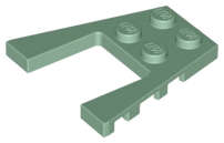 Lego (N) ~ Wedge Plate 4 x 4 ~ [Sand Green]