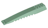 Lego (N) ~ Wedge 16 x 4 Triple Curved with Reinforcements ~ [Sand Green]