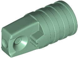 Lego (N) ~ Hinge Cylinder 1 x 2 Locking with 1 Finger and Axle Hole on Ends without S ~ [Sand Green]