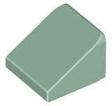 Lego (U) ~ Slope 30 1 x 1 x 2/3 ~ [Sand Green]