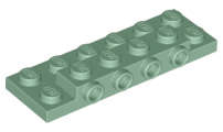 Lego (N) ~ Plate Modified 2 x 6 x 2/3 with 4 Studs on Side ~ [Sand Green]