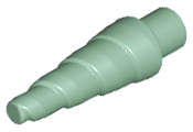 Lego (N) ~ Horn Unicorn / Spiral ~ [Sand Green]