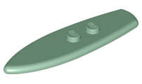 Lego (N) ~ Minifigure Utensil Surfboard Standard ~ [Sand Green]