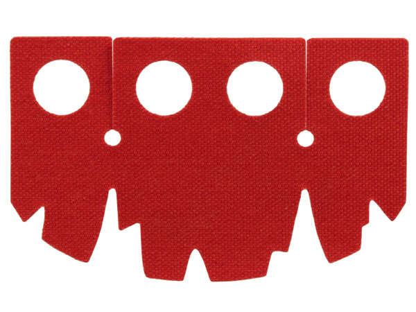 Lego (N) ~ Minifigure Skirt Cloth Tattered Uneven Ends ~ [Red]