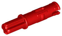 Lego (N) ~ Technic Axle 1L with Pin 2L with Friction Ridges ~ [Red]