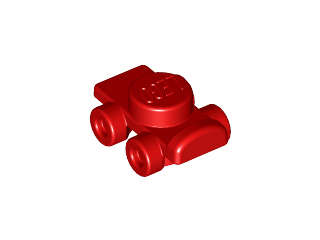 Lego (N) ~ Minifigure Footgear Roller Skate ~ [Red]