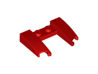 Lego (N) ~ Wedge 3 x 4 x 2/3 Curved with Cutout ~ [Red]