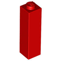 Lego (N) ~ Brick 1 x 1 x 3 ~ [Red]