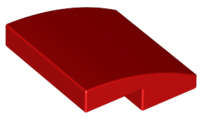 Lego (U) ~ Slope Curved 2 x 2 x 2/3 ~ [Red]