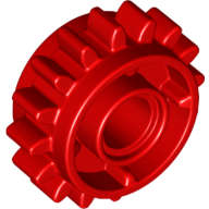Lego NEW - Technic Gear 16 Tooth with Clutch on Both Sides~ [Red]