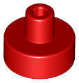 Lego (N) ~ Tile Round 1 x 1 with Bar and Pin Holder ~ [Red]