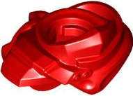Lego (N) ~ Minifigure Armor Shoulder Pad and Wrap with Scabbard for 2 Katanas ~ [Red]