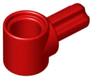 Lego (N) ~ Technic Axle and Pin Connector Hub with 1L Axle ~ [Red]