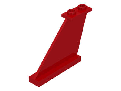 Lego (U) ~ Tail 4 x 1 x 3 ~ [Red]