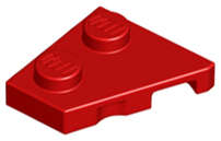 Lego (U) ~ Wedge Plate 2 x 2 Left ~ [Red]
