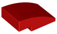 Lego (N) ~ Slope Curved 3 x 2 ~ [Red]