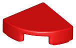 Lego (N) ~ Tile Round 1 x 1 Quarter ~ [Red]