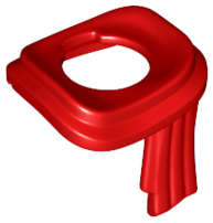 Lego (N) ~ Minifigure Scarf Long Wrapped ~ [Red]