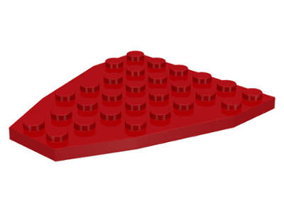 Lego (U) ~ Wedge Plate 7 x 6 without Stud Notches (Boat Bow Plate) ~ [Red]