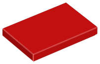 Lego (N) ~ Tile 2 x 3 ~ [Red]
