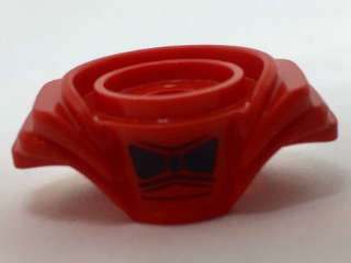 Lego (N) ~ Minifigure Armor Breastplate with Layered Shoulder Protection with Black Bow Tie  ~ [Red]