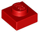 Lego (U) ~ Plate 1 x 1 ~ [Red]