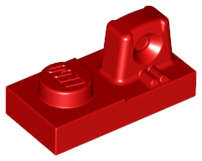Lego (N) ~ Hinge Plate 1 x 2 Locking with 1 Finger on Top ~ [Red]