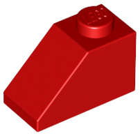 Lego (U) ~ Slope 45 2 x 1 ~ [Red]