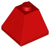 Lego (N) ~ Slope 45 2 x 2 Double Convex Corner ~ [Red]