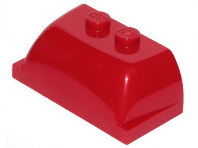 Lego (N) ~ Windscreen 2 x 4 x 1 1/3 ~ [Red]