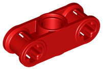 Lego (N) ~ Technic Axle and Pin Connector Perpendicular 3L with Center Pin Hole ~ [Red]