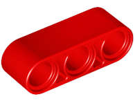 Lego (N) ~ Technic Liftarm Thick 1 x 3 ~ [Red]