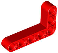 Lego (N) ~ Technic Liftarm Modified Bent Thick L-Shape 3 x 5 ~ [Red]