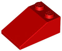Lego (U) ~ Slope 33 3 x 2 ~ [Red]