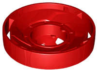 Lego (N) ~ Propeller 1 Blade Solid 10 Diameter (Ninjago Spinjitzu Rotor) ~ [Red]
